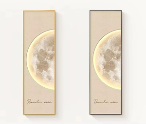 Espejo Decorativo de Pared de Estilo Minimalista Moderno, Pintura Decorativa Lunar de Pared, Espejo Deslizante - Product Image 5