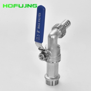 Vanne à bille pneumatique en acier inoxydable 304/316, filetage femelle 1/2'', contrôle du gaz/de l'air/de l'eau/de l'huile, OEM Hofujng, garantie 1 an - Product Image 2