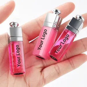 Contenants d'huile repulpante pour les lèvres à changement de couleur végan hydratant de marque privée avec logo personnalisé vente en gros de gloss
