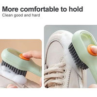 2025 nouveau lavage doux vêtements Sneaker nettoyage multifonctionnel liquide chaussures brosses avec distributeur chaussures brosse de nettoyage