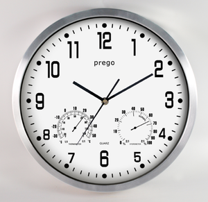 Custom Printing Face Decorative Quartz Aluminum Frame Round Metal Modern Wall <b>Clock</b> - Product Image 6
