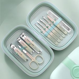 Stainless Steel <b>Manicure</b> 10 Piece <b>Set</b> Nail Clipper Scissors Cuticle Nipper Beauty Grooming Tools <b>For</b> Women <b>Men</b> - Product Image 1