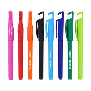 Creative Designs <b>Multi</b>-Function Gel <b>Pen</b> for Mobile Phone Custom Logo Plastic Material 0.5mm Writing Width Wholesale - Product Image 1