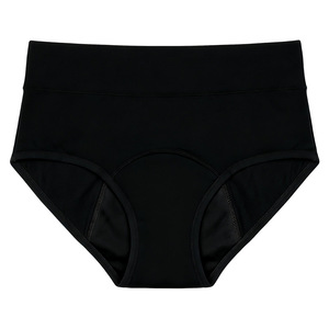 Nuevas bragas menstruales sin PFAS, tallas XS-4XL, 7 colores, <span class=keywords><strong>de</strong></span> algodón, 4 capas, a prueba <span class=keywords><strong>de</strong></span> fugas, suaves y cómodas, <span class=keywords><strong>de</strong></span> color claro, <span class=keywords><strong>de</strong></span> cintura alta, para flujo abundante. - Product Image 5