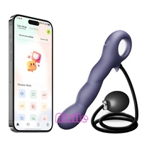 Entraîneur anal gonflable pour hommes et femmes, plug anal vibrant, perles anales, masseur de prostate, 9 modes de vibration via application