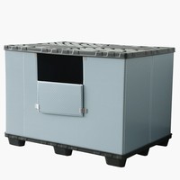 NEXARA Offre Spéciale HDPE 1600*1150mm Boîte Palette Plastique pour Entrepôt