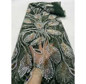 Gran oferta, ventas directas de fábrica, buen precio, Material agradable, encaje de lentejuelas, ropa de encaje francés para vestido de fiesta de noche Asoebi - Product Image 2