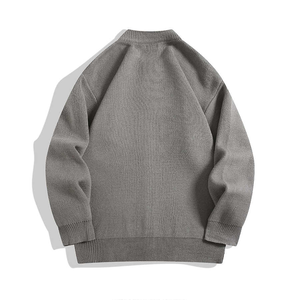 Một đơn giản và linh hoạt rắn màu dệt kim cardigan cho nam giới của mùa xuân, mùa thu và mùa đông 2025 xu hướng mới - Product Image 2