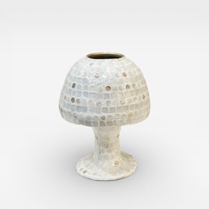 Elegante Jarrón de Mesa Contemporáneo de Bambú Natural y Madreperla, Ecológico, Hecho a Mano, Decoración de Lujo para el Hogar - Product Image 2
