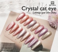 Vernis à ongles gel effet œil de chat cristallin, marque privée, 30 couleurs, gel œil de chat transparent, sans base ni top coat, vernis gel magnétique transparent