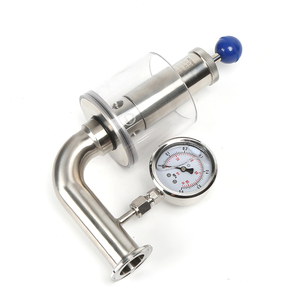 Vệ Sinh SS304 Thép Không Gỉ Áp Suất Không Khí Cứu Trợ Van Với Áp Kế Cố Định Đo Áp Suất Xả DN25-DN40 <span class=keywords><strong>Spunding</strong></span> Van - Product Image 3
