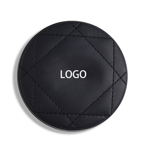 Customizable Personalized Luxury Mini Round Black Other Material <b>Double</b> <b>Sided</b> Cosmetic Pocket <b>Mirror</b> Purse - Product Image 5