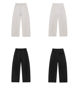 Großhandel Frühling und Herbst Custom Logo Sport Pure Cotton Elastic Band Casual Straight Leg Pants - Product Image 5