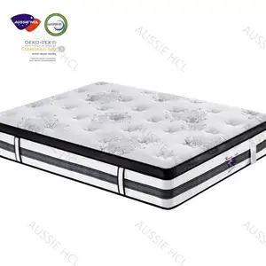 Foshan-colchón de espuma de látex natural para exteriores, colchón de espuma viscoelástica para hotel, 5 estrellas, tamaño queen