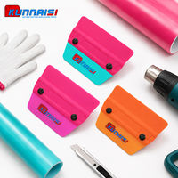 Spatule en TPU en forme d'éventail KUNAISI pour l'installation de film PPF, film de protection de voiture, film teinté pour fenêtres, grattoir souple anti-rayures, outil de pose
