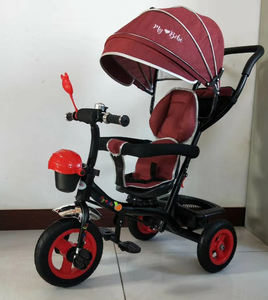 Installation en un Clic En Cuir <span class=keywords><strong>Rotatif</strong></span> Siège Bébé Tricycle Avec RSC Roue - Product Image 5