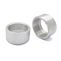 Usinage CNC filetage interne 1-1/2NPT écrou à souder en aluminium bouchon de soudage raccord ruban femelle soudure sur adaptateur de bonde