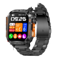 Montre connectée 2026 HT46 IP67 avec écran AMOLED 2,01 pouces, batterie 1200 mAh, boussole, lampe torche LED, appels Bluetooth, suivi du sommeil IA, multisports