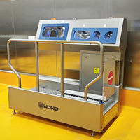 Station d'hygiène automatique contrôle d'accès lavage à la main désinfecter à sec semelle brosse barrière d'hygiène pour Haccp