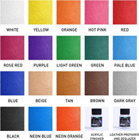 20 Warna 30ml Cat Akrilik Tahan Air Berkualitas Tinggi untuk Sepatu Tas Dompet Perlengkapan Kerajinan Kulit DIY