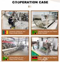 Machine de broyage de beurre de torréfaction de nettoyage de graines de sésame ligne de production de tahini machine de fabrication de pâte de sésame