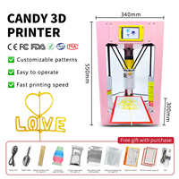 Impresora 3D de Chocolate de Alta Velocidad TH3D-150A, Máquina Precisa para Hacer Dulces 3D, Grado Alimenticio, Pantalla Táctil Automática, Arte con Azúcar