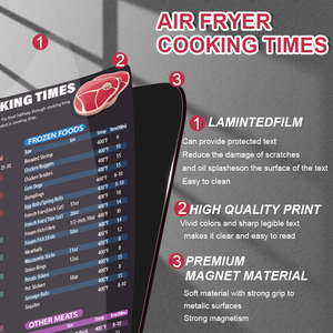Nồi Chiên Không Khí Nấu Ăn Lần Từ Cheat Tấm Airfryer Nhà Bếp Hướng Dẫn Nam Châm - Product Image 3
