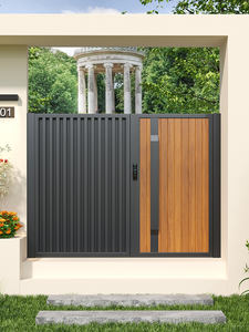 Alliage d'aluminium automatique moderne porte de cour pivotante Villa Jardins Maisons d'hôtes Maisons de campagne auto-construites Double - Product Image 3