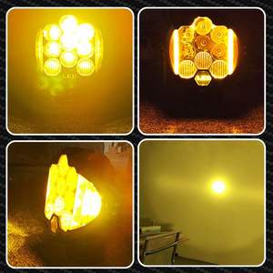ไฟทำงานในรถยนต์ LED 90W RGB แสงสว่างแบบจุด 7 นิ้ว อุปกรณ์เสริมสำหรับรถออฟโรด แสงสีฟ้า 12V 24V อุปกรณ์เสริมสำหรับรถยนต์ 4x4 - Product Image 4
