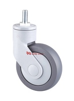 Roue à frein robuste pour équipement médical, pièces de lit d'hôpital, usage en milieu médical