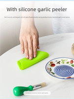 Ensemble de râpes à ail en céramique à motif personnalisé, design émaillé, avec plateau râpeur et éplucheur d'ail