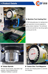 대만 스핀들 BT30 CNC 밀링 머신 자동 공구 교환기 T6AL-5축 CNC 수직 드릴링 가공 센터 - Product Image 6