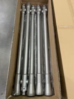 Clés de barre pour robinets d'incendie en aluminium, pour conduites de branchement, conduites verticales et entrées souterraines, à ouverture carrée/ovale, longueur 1 m