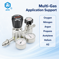 Détendeur de gaz haute pression SS316 avec double manomètre pour bouteilles de gaz industrielles (butane, GPL, propane, argon)