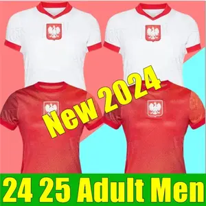 2024 2025 baru Poland Lewandowski jersey sepak bola pria wanita anak-anak sepak bola pertandingan latihan bahan tahan lama Keren Sederhana Sty