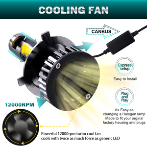 Đèn Xoay Màu Kép H11 9005 Đèn Pha Sương Mù H4 Bóng Đèn Pha Led Màu Vàng Hổ Phách 9006 - Product Image 6