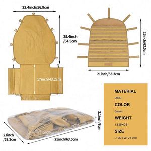 Muestra Gratis, Protector de Asiento de Coche Portátil, Duradero, con Múltiples Bolsillos, Estilo Molle, Impermeable, Anti-Suciedad, Anti-Arañazos, Protección Delantera y Trasera - Product Image 2