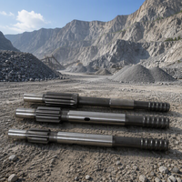 Adaptateur de tige de marteau perforateur forgé haute dureté pour pièces de foreuse à roche Atlas Copco Sandvik