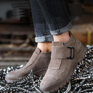 ZG A18 أحذية عالية الجودة من جلد الغزال والجلود والمطاط وحيد لحام بني الكاحل قطع أحذية السلامة لورشة العمل الصناعية - Product Image 6