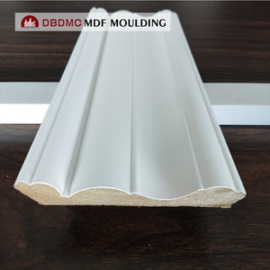 Moulure décorative moderne en MDF blanc apprêté pour coin de plafond, idéale pour les villas - Product Image 3