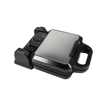 Gaufrier électrique multifonction 1200W en aluminium pour la maison, machine à petit-déjeuner, extérieur froid au toucher, cuisson antiadhésive