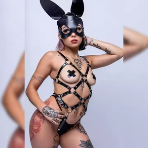 Conjunto BDSM de Cuero para <span class=keywords><strong>Juegos</strong></span> Eróticos, Dispositivos de Restricción, Ropa de Bondage, <span class=keywords><strong>Juegos</strong></span> Románticos y de Seducción - Product Image 6