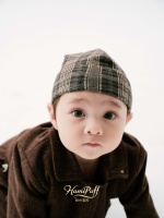 Ensemble trois pièces à chevrons pour bébé : Manteau croisé, gilet et short – Tenue de cérémonie unisexe pour tout-petit en Spandex/Coton