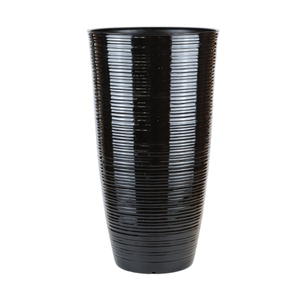 Maceta de Plástico PP Ligera y Duradera, Maceta Cilíndrica Alta con Ranuras <span class=keywords><strong>Horizontales</strong></span> para Hogar y Jardín, para Interiores y Exteriores - Product Image 4