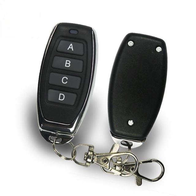 Automatic Metal Plastic Roller Shutter Rolling Code 4-Button Remote Control 433.92MHz RF Wireless Transmitter for Garage Door