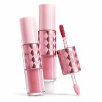 Vente en gros de gloss à lèvres double embout 2 en 1, mat et brillant, imperméable, longue tenue, cosmétiques de marque privée