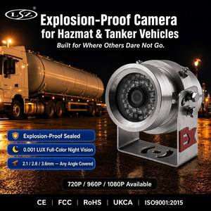 Telecamera Antideflagrante per Veicoli 1080P con Sicurezza Intrinseca Certificata Ex, Visione Notturna per Camion Cisterna, Petrolio, Gas, Settore Minerario - Product Image 1