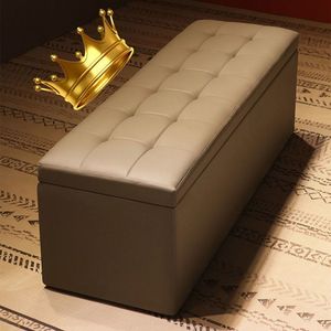Hongxiang Sofa <b>Storage</b> Ottoman Long Bench <b>With</b> Lid For Home Living Room Bedroom Multi Use Adult Size - Product Image 3