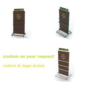 Apache tùy chỉnh kim loại móc hai mặt thảm hiển thị đứng cho Mat bán lẻ siêu thị kệ cho tấm thảm chùi chân - Product Image 4