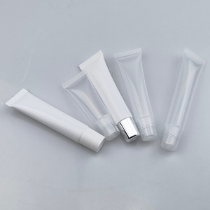 หลอดลิปกลอสพลาสติกขนาด 8 มล. 10 มล. 15 มล. บรรจุภัณฑ์เครื่องสำอางแบบนิ่ม หลอดนิ่มขนาดเล็กสำหรับบาล์ม แบรนด์ส่วนตัว - Product Image 4